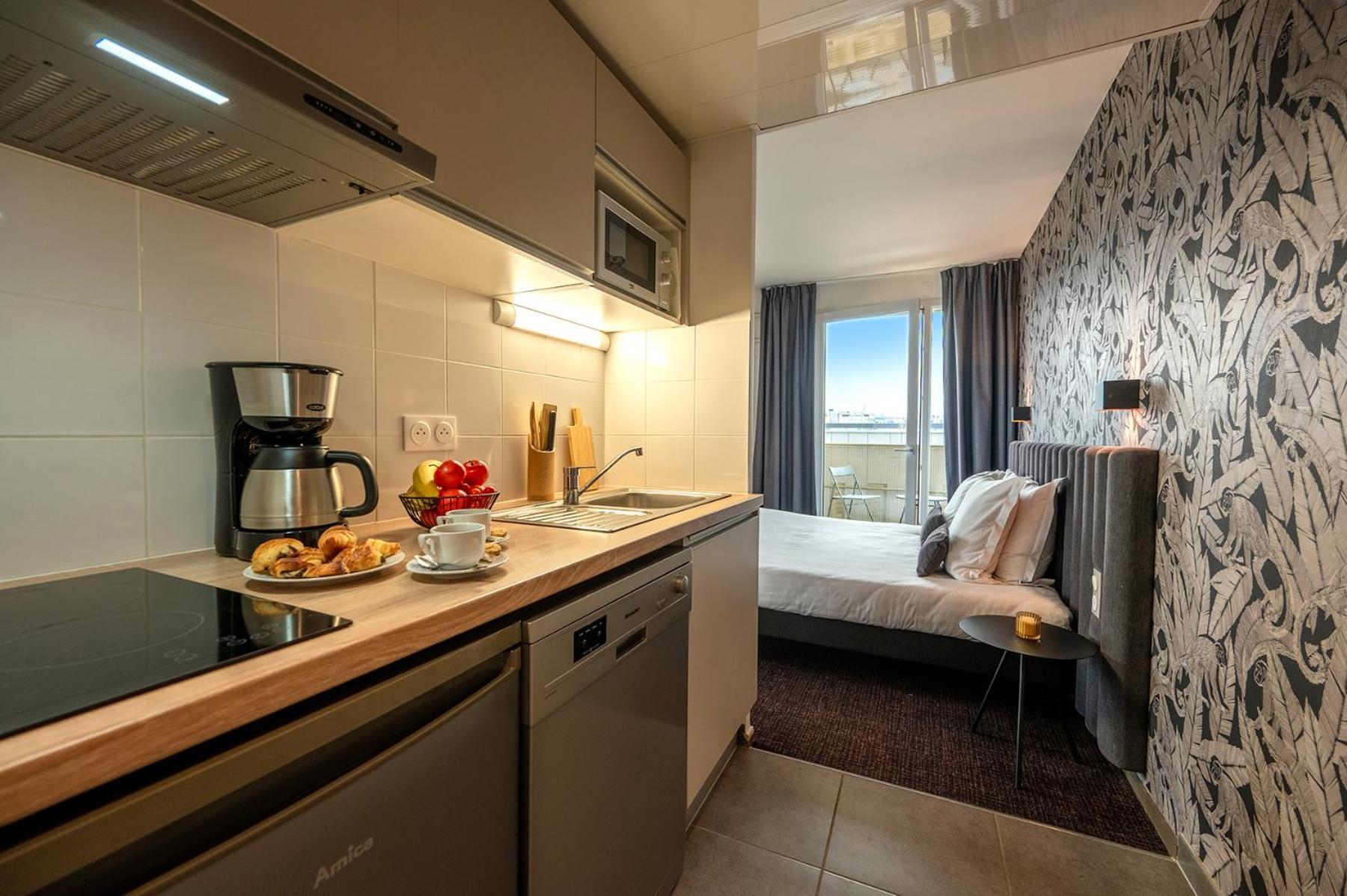 Néméa Appart'Hôtel Vélizy Europe Chambre photo